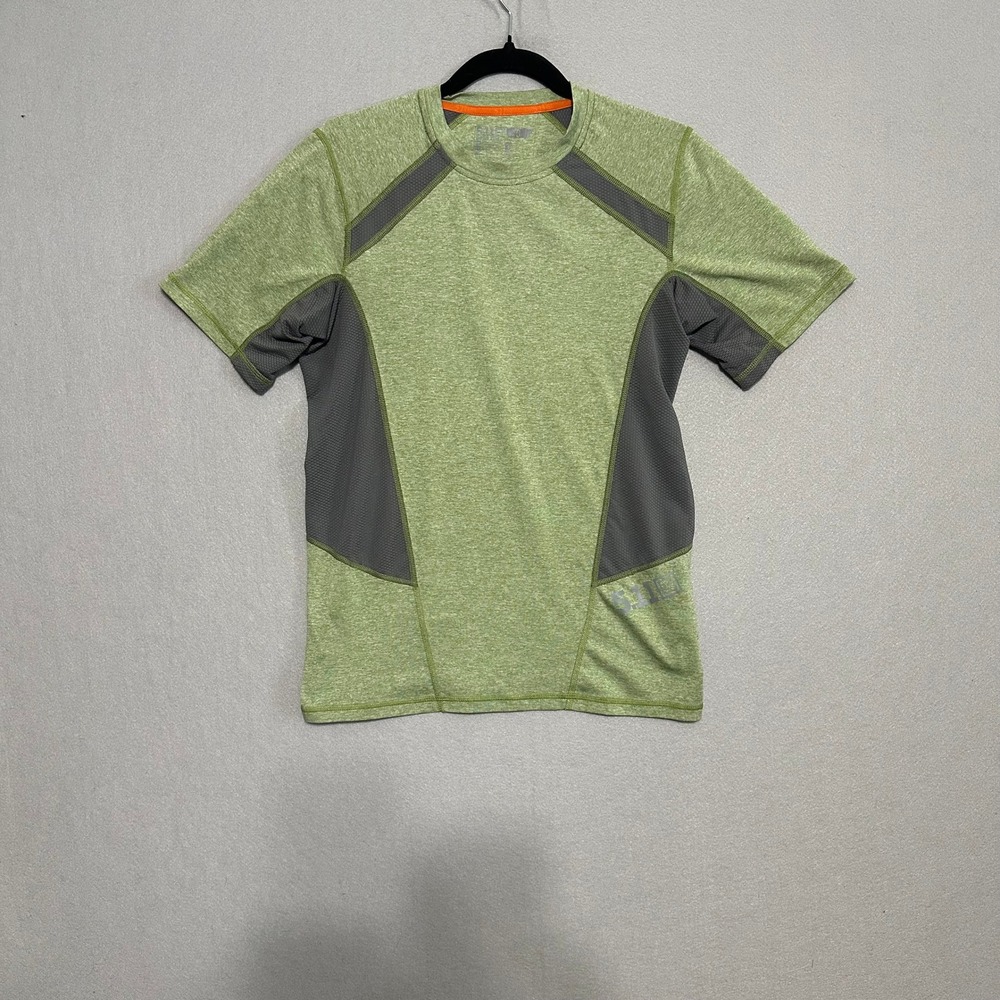 5.11 Tactical‎ Mens Performance Short Sleeve Shirt Green Grey Mesh Size S